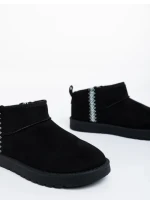 Дамски чизми черни от текстилен материал Aloani