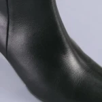 Дамски боти от естествена кожа Saga черни