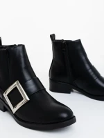 Дамски боти черни от екологична кожа Vitera