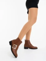 Дамски боти цвят камел от екологична кожа Vitera