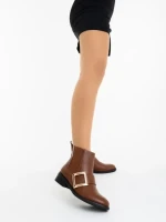 Дамски боти цвят камел от екологична кожа Vitera