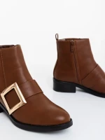 Дамски боти цвят камел от екологична кожа Vitera