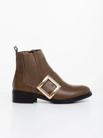 Дамски боти каки от екологична кожа Vitera