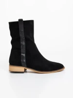 Дамски чизми черни от текстилен материал Ladonna