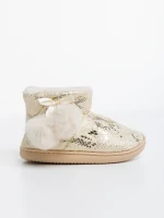 Детски чехли бежови от еко кожа Aspen