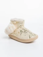 Детски чехли бежови от еко кожа Aspen