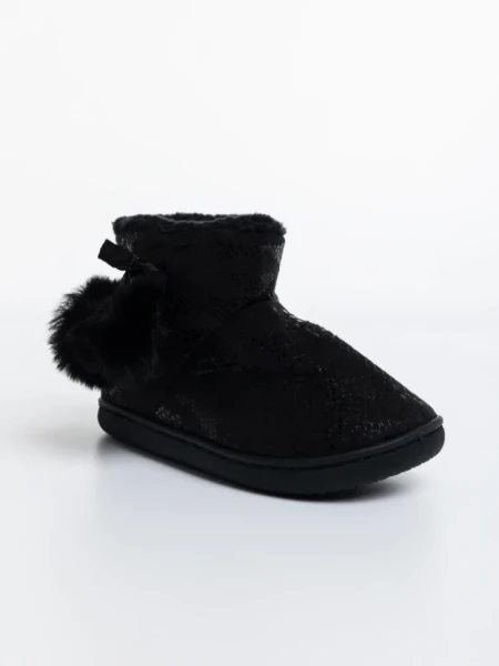 Детски чехли черни от еко кожа Aspen