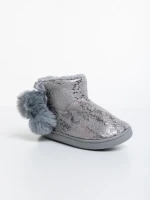 Детски чехли сиви от еко кожа Aspen