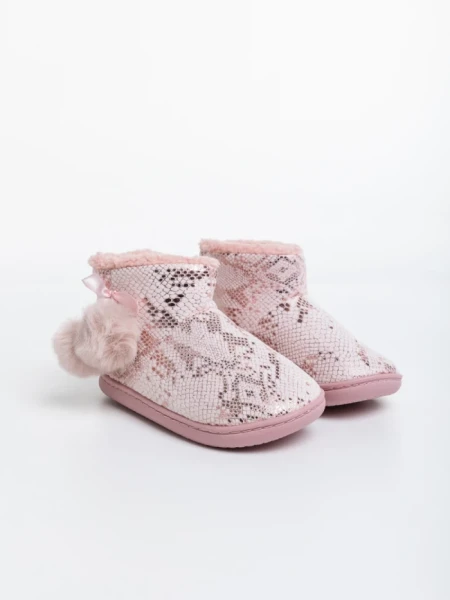 Детски чехли розови от еко кожа Aspen