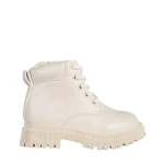 Детски боти  бежови  от еко кожа  Faviola