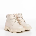 Детски боти  бежови  от еко кожа  Faviola