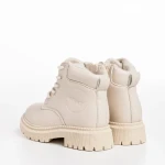 Детски боти  бежови  от еко кожа  Faviola