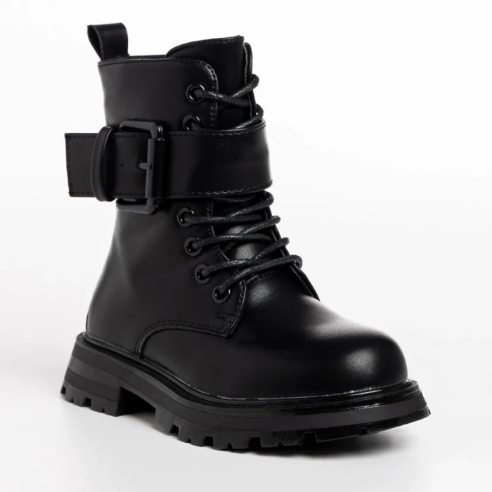 Детски боти черни  от еко кожа  Verdia