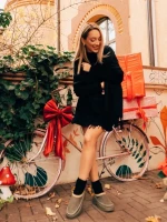 Дамски чехли зелени от текстилен материал Zafira