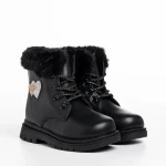 Детски чизми черни  от еко кожа  Sedona