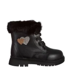 Детски чизми черни  от еко кожа  Sedona