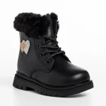 Детски чизми черни  от еко кожа  Sedona