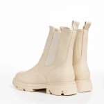 Дамски чизми бежови  от еко кожа  Vashti