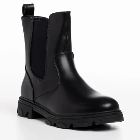 Дамски чизми черни  от еко кожа  Vashti