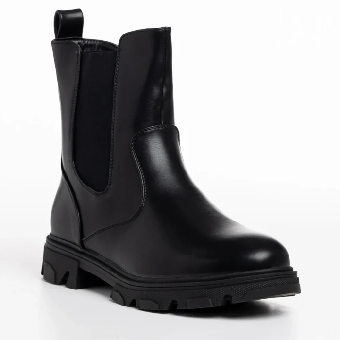 Дамски чизми черни  от еко кожа  Vashti