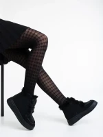 Дамски боти черни от еко кожа Kizzie