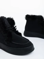 Дамски боти черни от еко кожа Kizzie