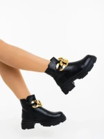 Дамски боти черни от екологична кожа Vigora