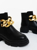 Дамски боти черни от екологична кожа Vigora