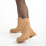 Дамски чизми камел от еко кожа  Yamari