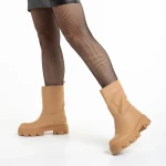 Дамски чизми камел от еко кожа  Yamari