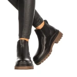 Дамски боти Carty черни с кафяво