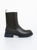 Дамски чизми зелени от еко кожа Cathryn