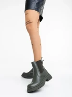 Дамски боти зелени от еко кожа Dilys