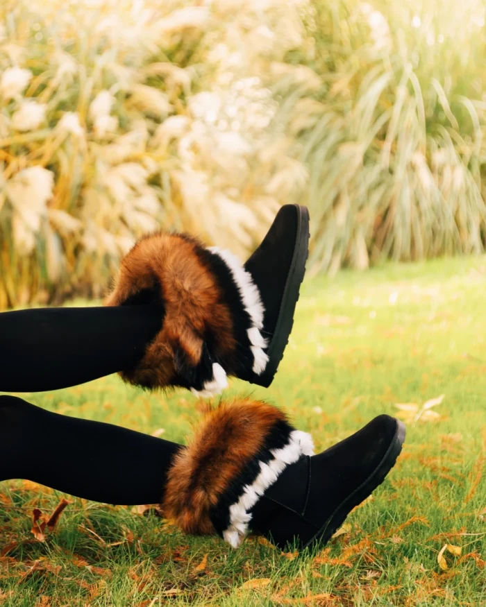 Дамски чизми Lasena черни