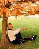 Дамски чизми Lasena черни