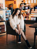 Дамски чизми  черни  от еко кожа  Chichi