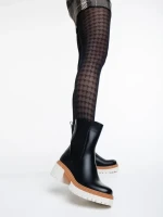 Дамски чизми  черни  от еко кожа  Chichi