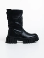 Дамски чизми черни от еко кожа Kanchana