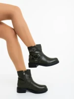 Дамски боти зелени от екологична кожа Sherida