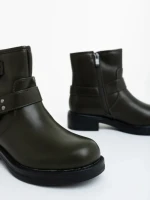 Дамски боти зелени от екологична кожа Sherida