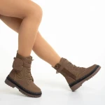 Дамски боти  кафяви  от еко кожа  Vanissa