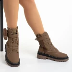 Дамски боти  кафяви  от еко кожа  Vanissa