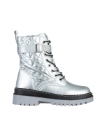 Дамски боти  сребристи от еко кожа  Vanissa