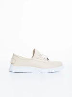 Всекидневни дамски обувки бежови от естествена кожа  Nilda