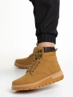 Дамски боти  камел  от еко кожа  Marla