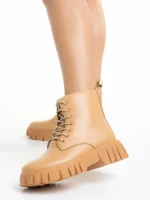 Дамски боти  камел  от еко кожа  Mirella