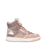 Дамски спортни обувки  розови  от еко кожа  и текстилен материал Reveca