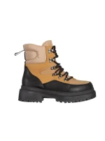 Дамски боти  камел  от текстилен материал Marlena