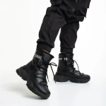 Дамски чизми черни  от еко кожа  Valera