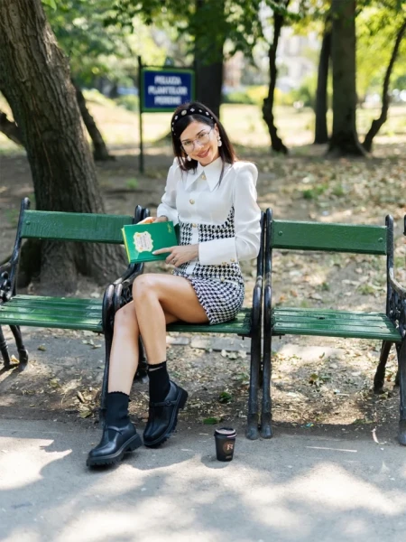 Всекидневни дамски обувки черни от еко кожа и текстилен материал Dallas